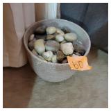 Flower Pot and Rocks