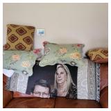 Throw and Pillows