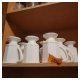 Vtg Milk Glass Cups, Bowls