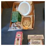 Vtg Buttons, Poker Chips, Cedar Balls
