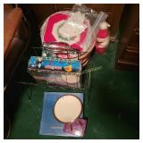 Mirror, MCM Wire Mag Rack, Basket