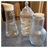 Little Water Glass, 3Tier Container, Wood