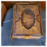 Vtg Holy Bible The cover is loose to hanging by a