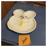 N.S. Gustin Ceramic Mouse Dish