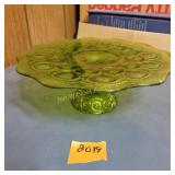 L.E. Smith Glass Co. Moon/Star Cake Plate