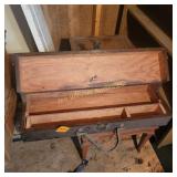 Vtg Wood Tool box