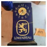 Vtg Lowenbrau Clock Light, ( lights up)