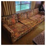 Mid Century 8ft Sofa. Colors are still Vivid