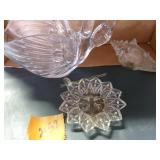 Glass Swan, Shell, Dish