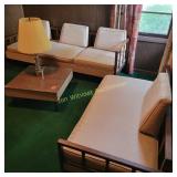 Kroehler Cushioned Sectional with matching Table