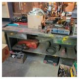 Work Bench, Wood Top, Metal Bottom Bring Help