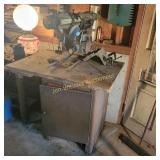 Craftsman Radial Saw on Cabinet
