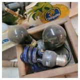 Blue, Purple, Red Bulbs