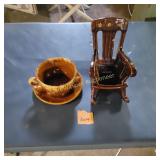 Brush Pottery Cup, Rocker