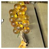 Vtg Amber Lucite Grape Cluster MCM Decor