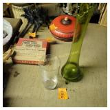 Star Burst tumbler, Green Vase