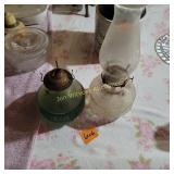 2 Oil Lamps, 1 Chimney