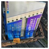 4 150 Christmas Light Packs, Milk Crate