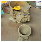English Bull Dog Planter