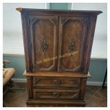 Vtg Spanish Colonial Revival or Med Style Armoire