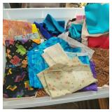 Tote of Fabric Pieces