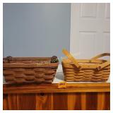 2 Small Longaberger  Baskets
