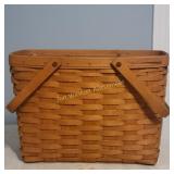 Vtg Longaberger Magazine Basket