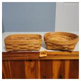 2 Small Longaberger Baskets