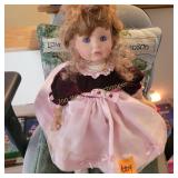 Vtg Porcelian Doll
