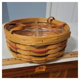 Longaberger Round Darning  Basket
