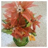 Acrylic Lucite Poinsettia Table Sculpture MCM
