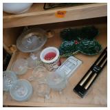Christmas Divided Dish, Glassware