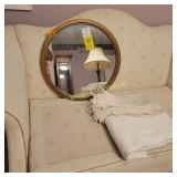 Beautiful Round Mirror, Blanket, Scarf