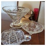 Vtg Clear Glass