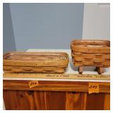 Longaberger Bread, Mini Rocking Cradle  Baskets