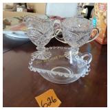 Candlewick Bowl, Vtg Creamer/Sugar