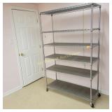 Chrome Metal Shelf unit