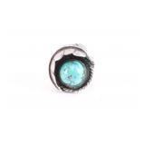 Navajo Shadow Box Turquoise Ring.