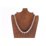 Sterling Aztec Bench Bead Necklace