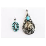 Lot of 2 Native Pendants