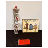 Two Welcome Home Decor Signs