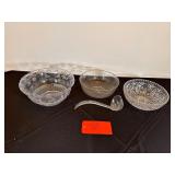 Punch Bowls w Ladle Set of 3