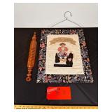 Vertical Wood Card Holder & Quilt Wall Art