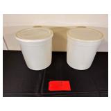 Vintage Plastic Storage Containers w/ Lids