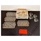 Vintage Anchor Hocking Anchorglass Serva Snack Set