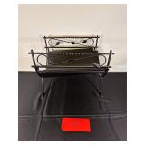 Black Wrought Iron Firewood Log Rack