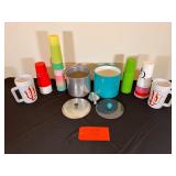 Plastic Cup Assortment w Ice Buckets