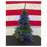 4ft Artificial Christmas Tree w Blue Lights