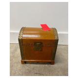 Vintage Leather Treasure Chest