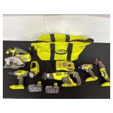 Ryobi Power Tools w Batteries and Carry Bag